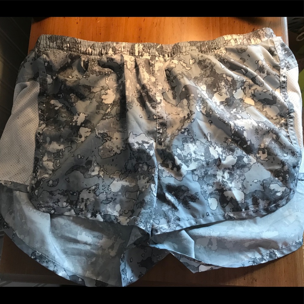 Camo running shorts